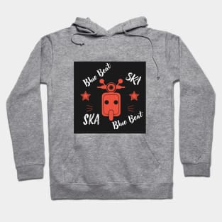 Blue Beat Ska Scooter Hoodie